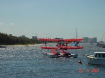 Wasserflugzeug in Main Beach 
