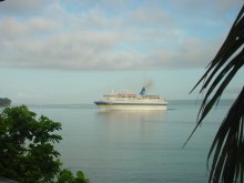 Bezoek van een cruiseship