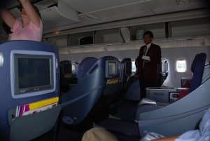 Vlucht Thai Airways business class