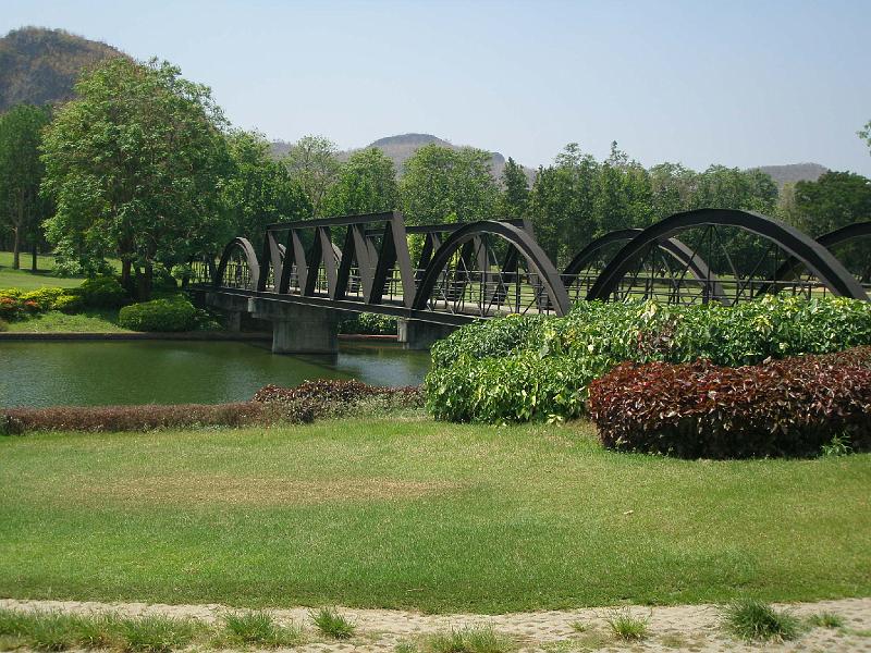 P3050564.JPG - The Nichigo Golf Club and a small copy of the  "bridge over the River Kwai".