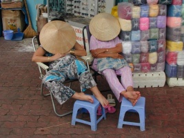 Afternoon siesta, near Ben Thanh Market