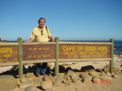 Kaap Goede Hoop, het zuidwestelijkste punt van Afrika.