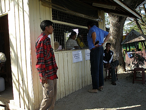 P1130090.JPG - Paying for entering the area of the Inle Lake.