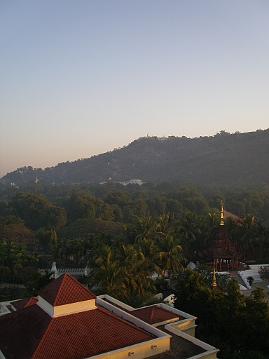 P1120030.JPG - Last view on Mandalay Hill. It is 6.30 am and we get picked up at 7.00 am.